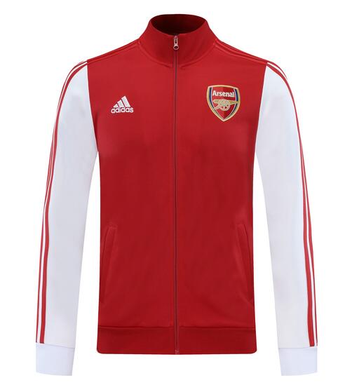 Arsenal Red White Training Jacket 2020/21